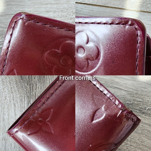 Louis Vuitton EUC Rouge Fauviste Collection Patent Burgundy Vernis French Wallet - Picture 10 of 12